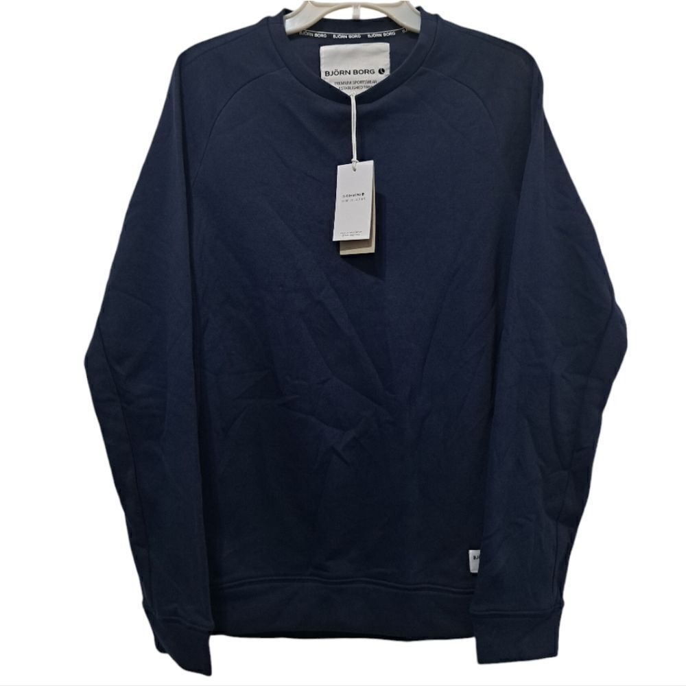 BJorn Born Men's Comfortable Stylish Layering Pullover Sweater Navy Small NWT